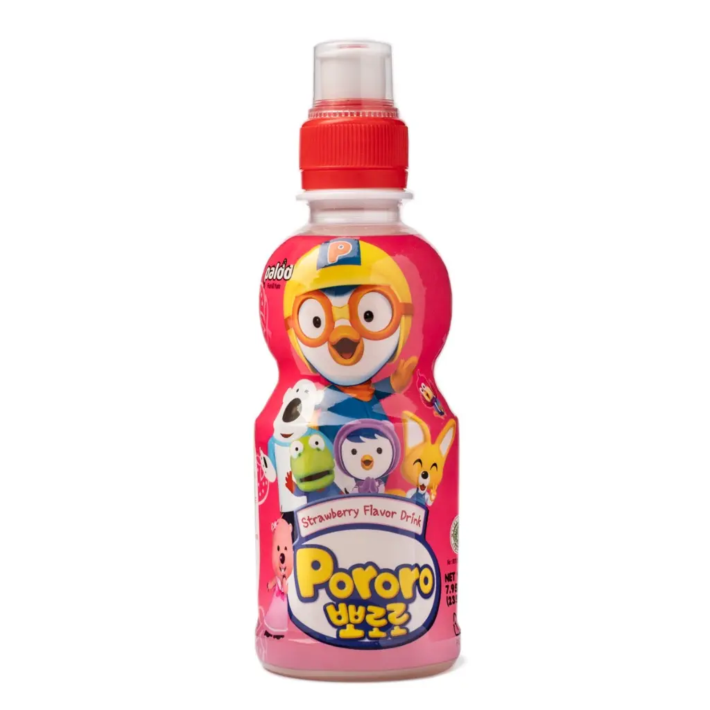 Paldo Pororo Fruit Juice, Strawberry Flavor 235 ml Paldo Pororo Fruit Juice, Strawberry Flavor 235 ml