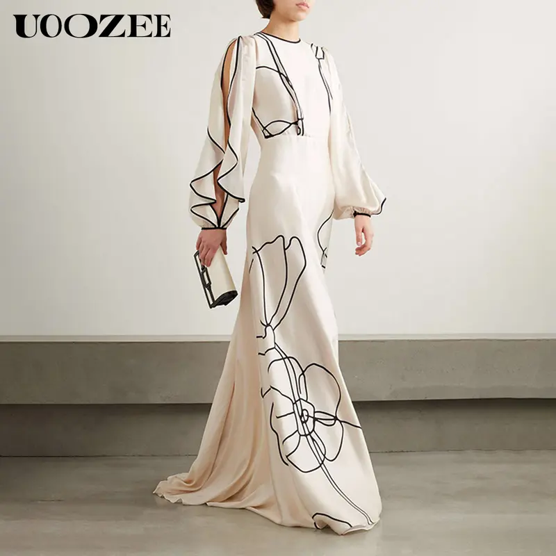 sachin and babi light blue dress Avery Long Sleeve Maxi Dress / Plum | Meshki main image 1