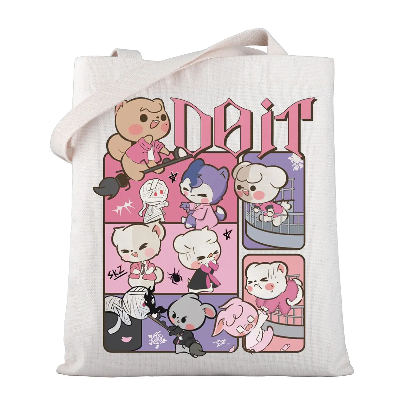 Stay Fans Tote Bag K-POP Boy Group Gift Idol Fans Shopping Bag Album Reusable Bag K-POP Fans Gift K-POP Music Lover Merch