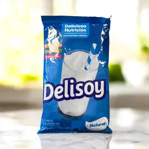 Delisoy Natural Powder Milk - Soy Milk with Vegetable Protein Calcium Vitamin D Iron & Zinc for Healthy Living Ambient 300g - Nutrition - Dairy