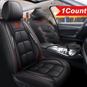 PU Leather Car Seat Covers Front Set, Universal Fit for Sedans Suvs Trucks, No Filler, Luxury Vehicle Seat Protection, Easy to Install, 1 PC