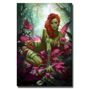 Poison Ivy Cartoon Girl Wall Poster Manga Art Picture Print Bedroom Décor