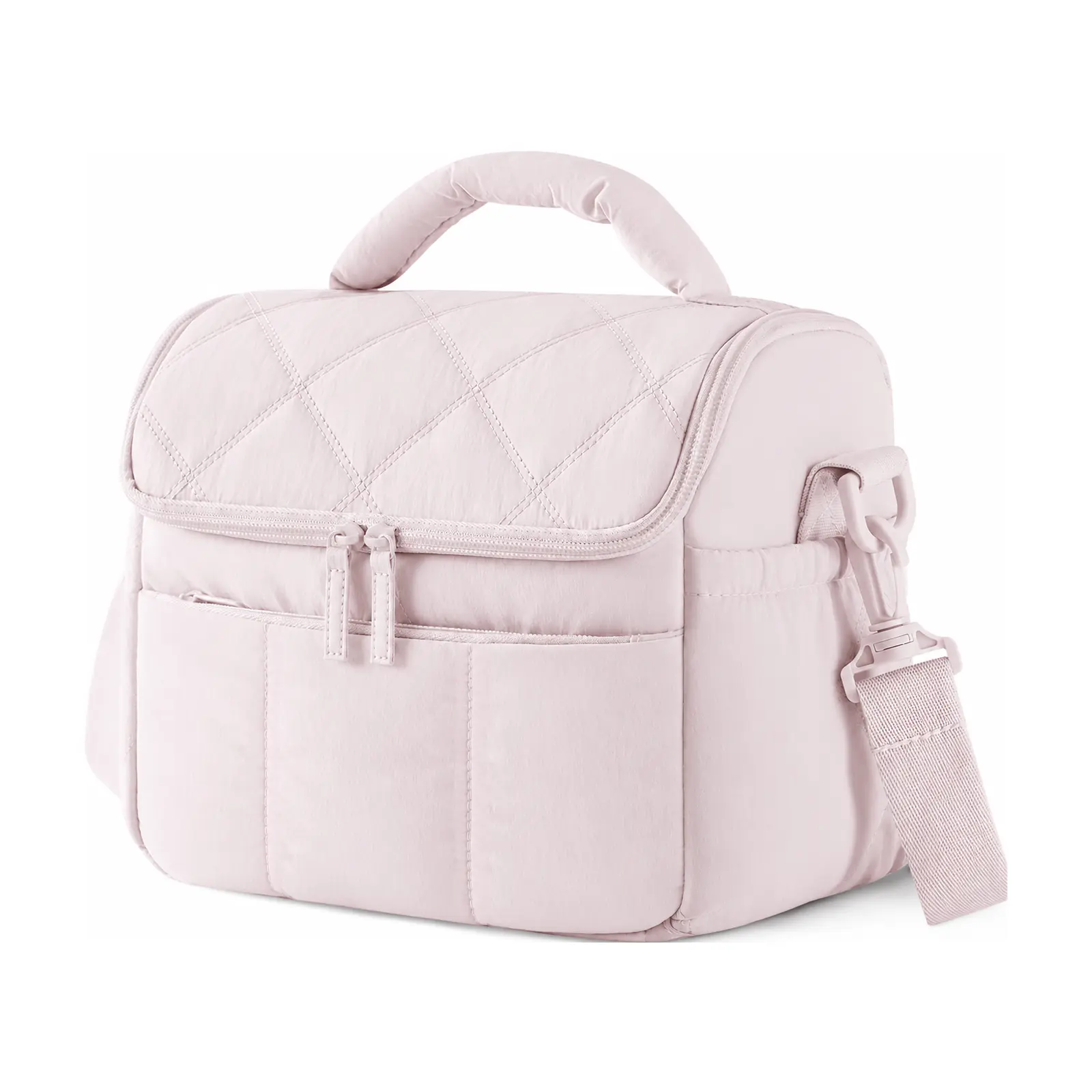 Five Season Home Quilted Puffy Lunch Bag for Women, Insulated Lightweight Cooler Bag Keeps Food Cold, Multi-Pocket Work Office Travel Bag tiktokshopsummersale tiktokshopbacktoschool