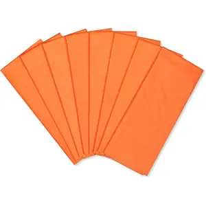 8 Sheet 20 in. x 26 in. Orange Tissue Paper for  Occasions