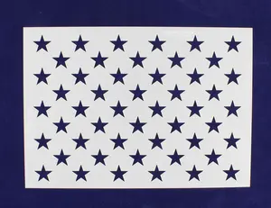 50 Star Field Stencil - US/American Flag - G Spec 7.22 Inch