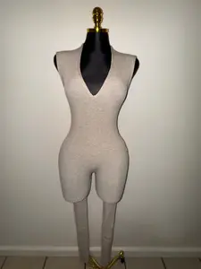 Tan V Neck Jumpsuit Tan V Neck Jumpsuit