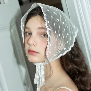 Lace triangular headscarf headscarf idyllic headband headgear scarf