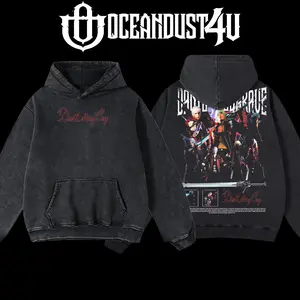 OceanDust4U Video Games Devil May Cry: Dante Hoodie 100% Premium Cotton Oversized Fit Pre-Washed Classic Top American Made Unisex Streetwear Inspired