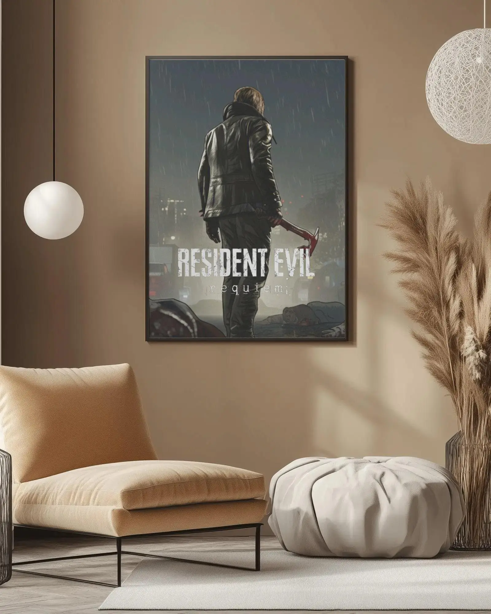 Resident Evil Requiem Poster - Leon S. Kennedy Art Print, Survival
