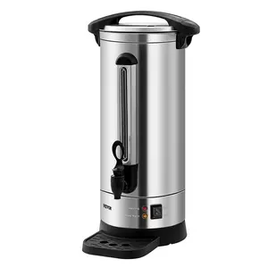 Commercial Coffee Urn, 110 Cups Large Capacity, Fast Brewing, Constant Temperature 90-98℃, Dual Indicator Lights & Easy Press Lever Design