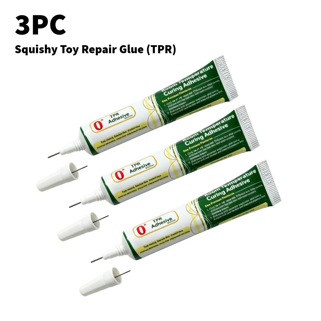 3PC Squishy Toy Repair Glue TPR Adhesive for Easy Fixing and Bonding of Toys and Accessories Suitable for slime ASMR squeeze toys.