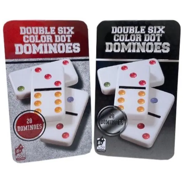 Dominos Set Game. 28 Pieces Double Six Dominoes Dominos Set Game. 28 Pieces Double Six Dominoes