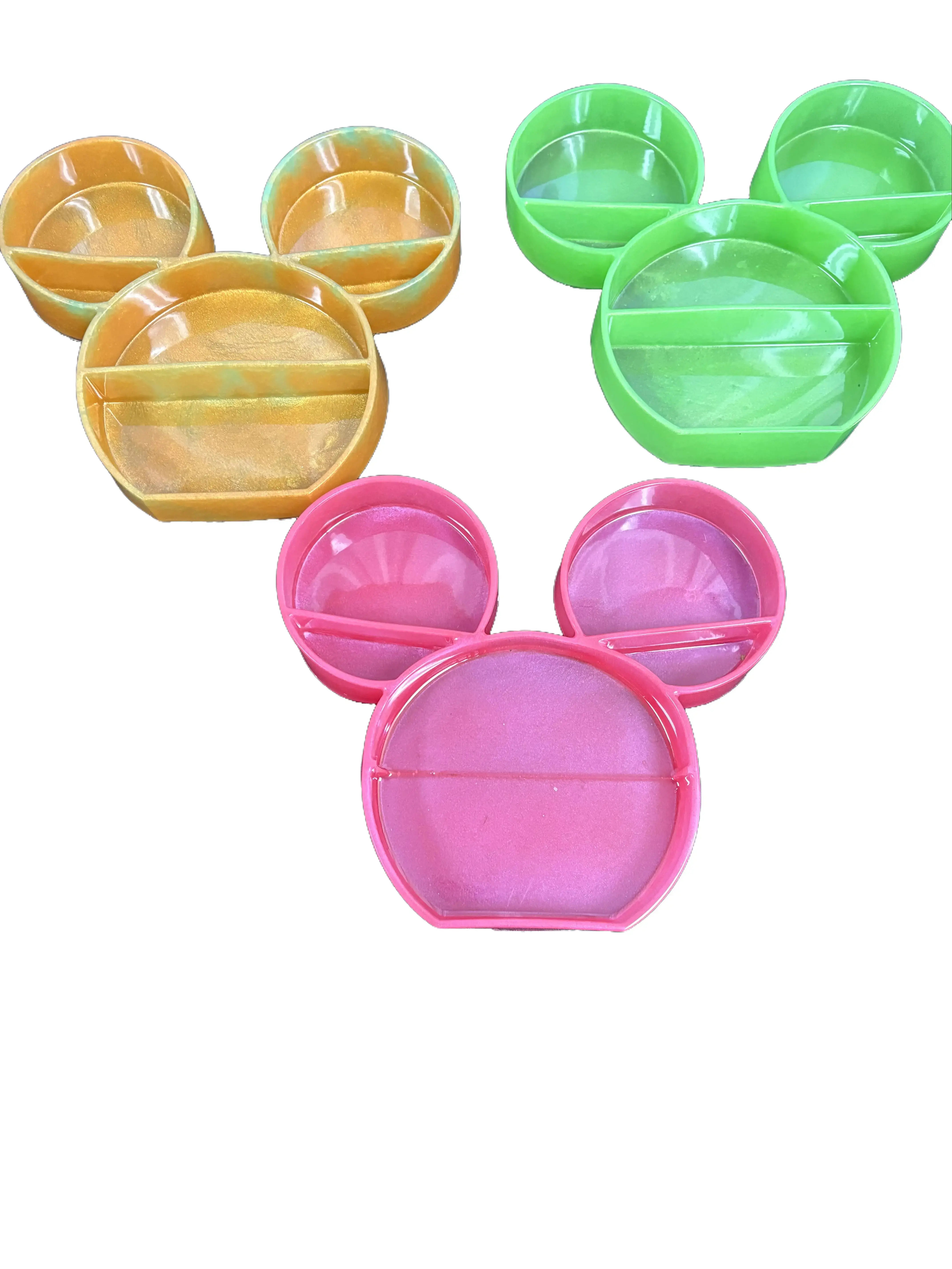 Mickey Head Resin Shelf Multicolor Resin Storage Organizer for Kids Room Decor