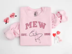 Mew Sweatshirt, Pkm Characters Sweatshirt, Anime Shirt