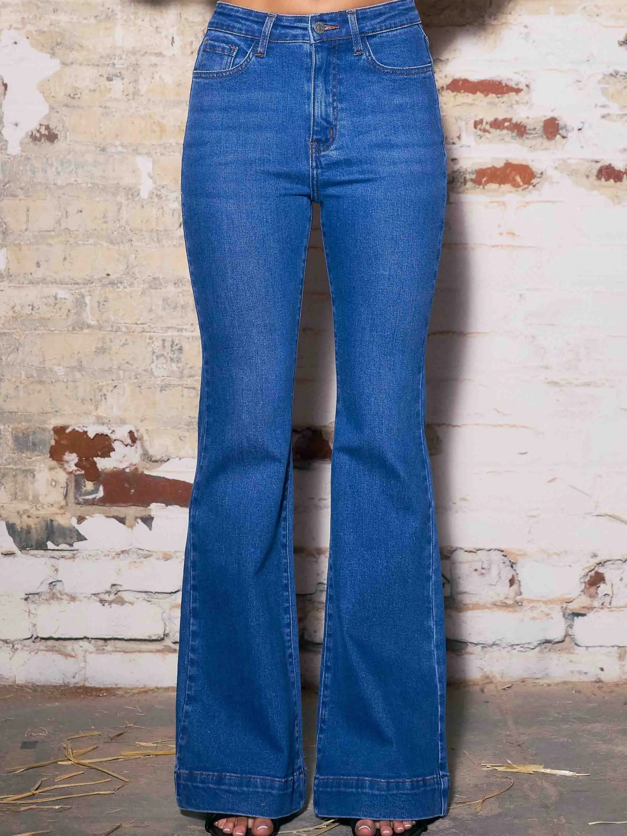 [XPT685] Boho Flare Jeans