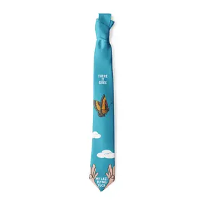 There It Goes My Last Flying F*ck Necktie Funny Ties for Men Offensive Tie Mens Novelty Neckties Funny Ties