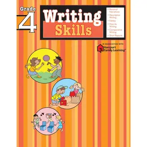 Writing Skills: Grade 4 (Flash Kids Harcourt Family Learning) by Flash Kids Editors [Paperback Book]