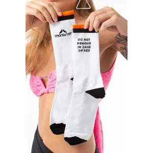 SOCKS Sacks White/Orange