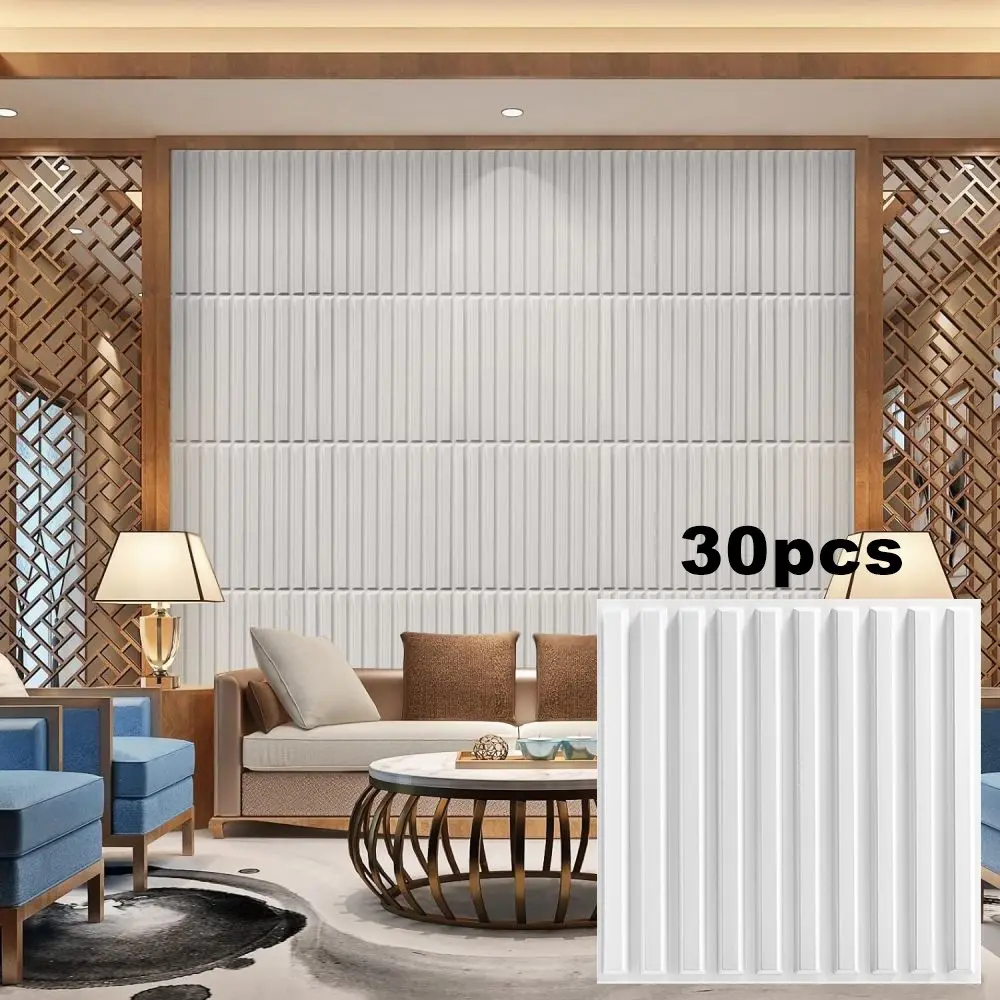 Aadesh PVC Wall Panels, Waterproof & Easy Clean, 11.8x11.8 Inches, 1mm Thick, Ideal for Living Rooms, Bedrooms, Hotels, Offices, DIY Wall Panels