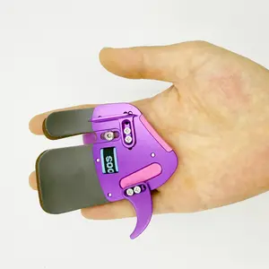 Sntxmy Premium Genuine Leather Archery Finger Tab Guard Adjustable Aluminium Plate for Right Handers Enhances Precision & Protection Lightweight Ergonomic Design