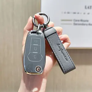 for Ford Key Fob Cover Key Protective Flip Key Shell Holder Fit for Ford Fusion Bronco F-150 F-250 F-350 F-450 F-550 Ranger Figo