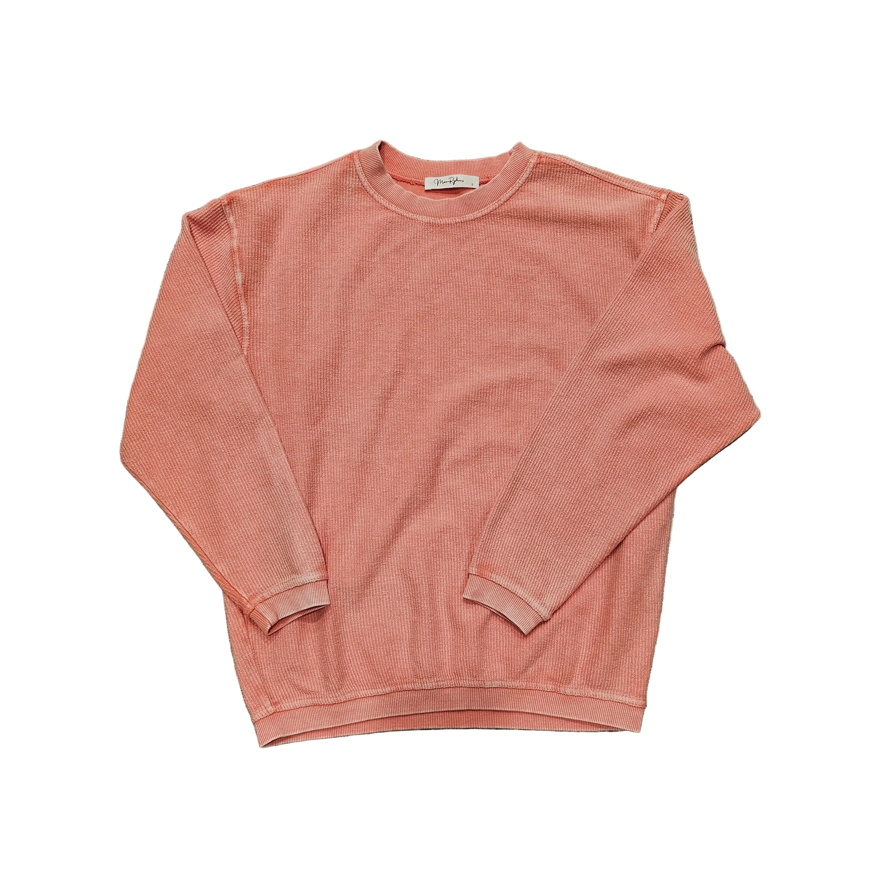 Luxe Corded Sweatshirt- Dewberry