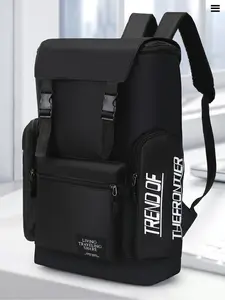 Large Capacity Travel Backpack, Letter Print Hiking Bag, Multi-Layer Business Laptop Bag, Wear-Resistant Sports Backpack, Traveler Essentials Backpack, Multi Compartment Backpack