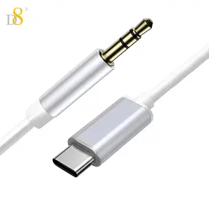 D8 USB-C to 3.5mm Audio Aux Jack Cable, Car Headphones Data Cable, Auxiliary Cord, Type C Wired, Compatible with iPhone 16 15/16 15Pro /16 15Pro Max/ Galaxy S24