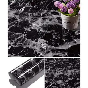 Self-adhesive Wallpaper Marble Peel and Stick Contact Paper Removable Vinyl Film Suitable for Kitchen Countertop Desk Drawer Easy To Clean Waterproof