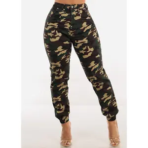 High Stretch High Waisted Camo Jogger Jeans