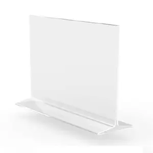FixtureDisplays® 12PK 7x5" Clear Polystyrene Sign Holder Picture Frame Photo Menu Holder Countertop Display Rack 11193-3-7x5-3PK-NF Peel off protective film (white) before use.