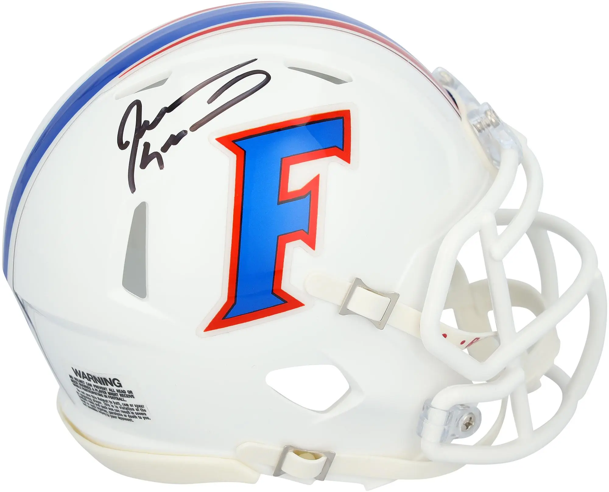 Jevon Kearse Florida Gators Autographed Riddell White Speed Mini Helmet - Fanatics Authentic Certified