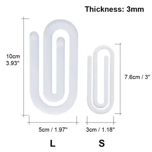 Large Acrylic Paper Clip- Sublimation Blank