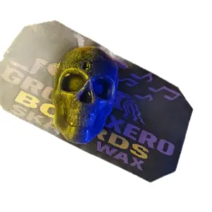Ground Xero Skateboard and Fingerboard Wax with Colorful Skull or round design