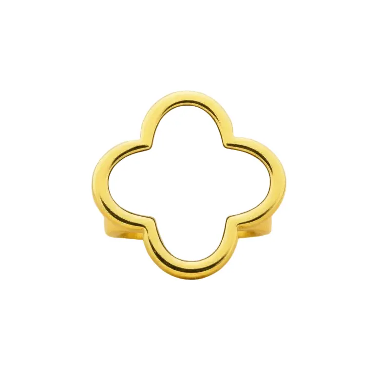 Pearl White 3D Clover Stethoscope Charm