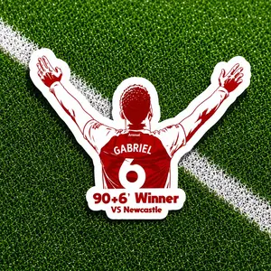 Arsenal Premier League 25/26 Moments Football/Soccer Stickers