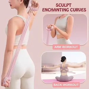 Adjustable Resistance Band Set for Home Exercise, Yoga, Back Training, Chest Expansion, Fitness Equipment, 1 Piece Foot Pedal Tube