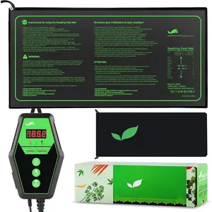 10" x 20" MET Certified Seedling Heat Mat and Digital Thermostat Combo Set