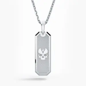 Memento Mori, Silver Tag Pendant