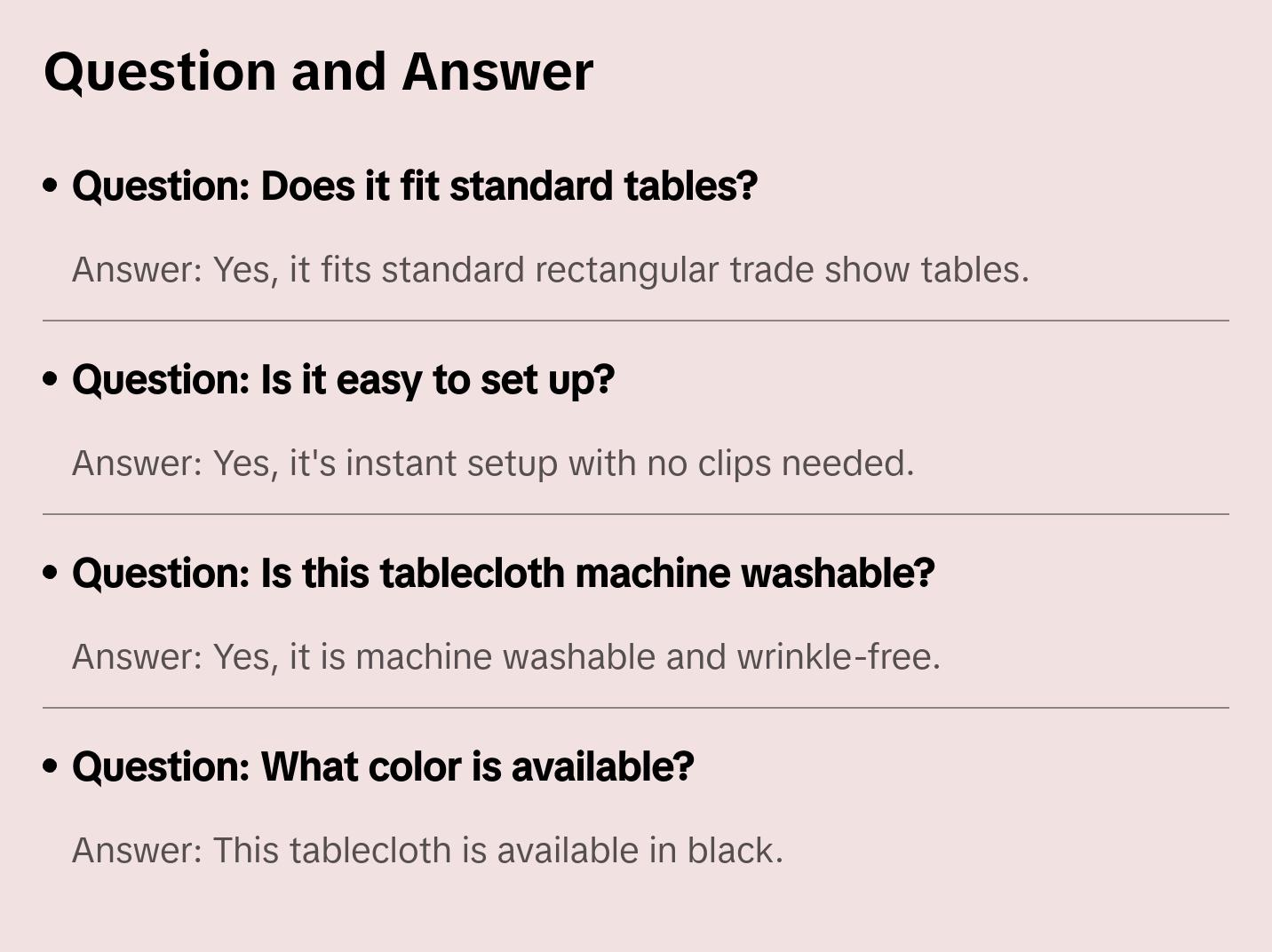 Tektrum  4ft/6ft/8ft Long Rectangular Stretch Tablecloth, Spandex Jacket Cover, Tight Fit Linen-Fitted Table Cover For Trade Show, DJ, Wedding, Party, Banquet, Event, Kiosk, Vendor - Premium Fabric (Black)