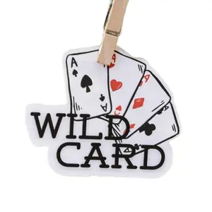 Wild Card Western Sticker - Poker Aces Decal for Saloon Lovers & Cowboy Fans - 3 Inch Vinyl Sticker in Matte or Transparent Finish