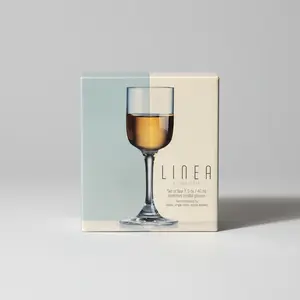 Linea Quattro Cristalleria Colored Stem Shot Glasses Set of 4 - Vintage Italian Glassware, Handcrafted, 2.5 oz Capacity, Assorted Colors