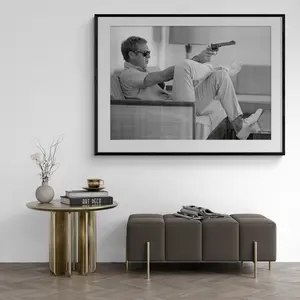 Steve Mcqueen Iconic Print - Mcqueen Print , Black and White Print, Poster, Printable,Big Print, Classic Print