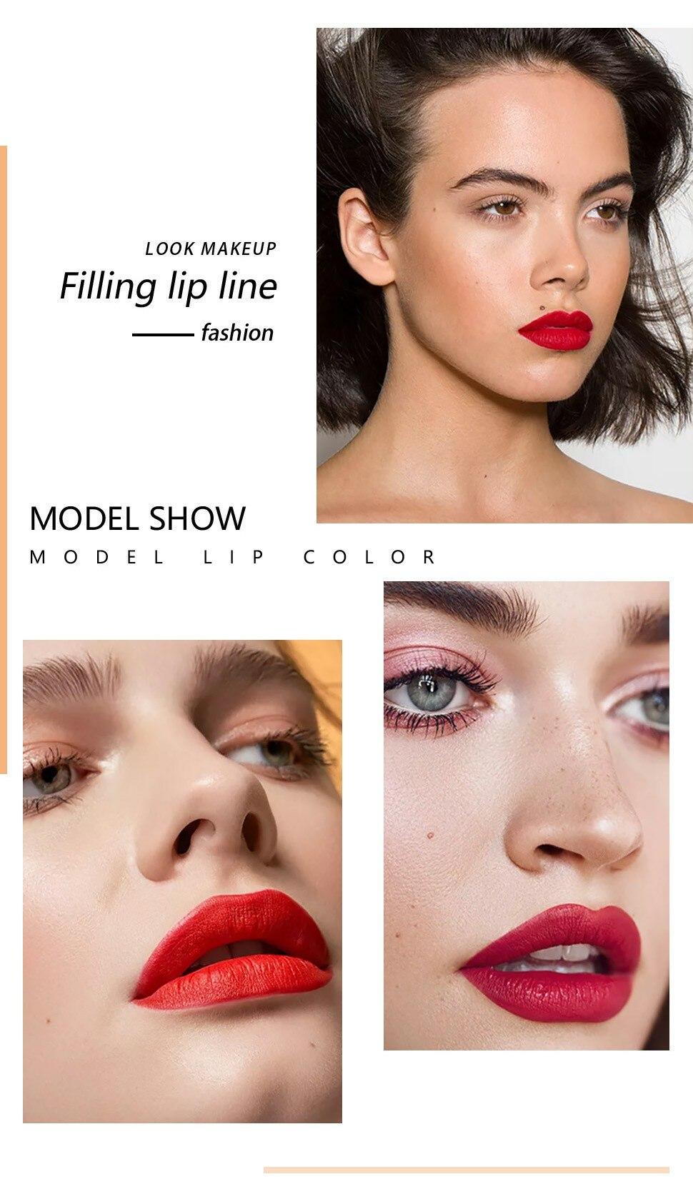 Pudaier Dual Lipstick Lip Gloss Liquid Lipstick #01 Style - Polyethylene Wax Glossy Cosmetic for General Skin Type - 20 Popular Colors - China Origin - 01Style