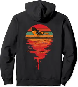 Retro Sunset Vintage Baltimore Oriole Pullover Hoodie - Rubencordov Shop 92B09BBFRB2T