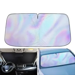 Car Windshield Sun Shade, Foldable UV Ray Reflector Sunshade, Automotive Front Window Sun Shield Protector, Keep Vehicle Cool, Fits Most Cars SUV Trucks Vans, 55" & 57" Available offer ultimate protection