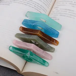 3-Piece Reading Aid Tools Set, Creative Thumb Book Support, Resin Bookmark Stand, Enhance Reading Experience, Page Clips, Book Accessories