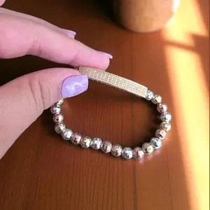 La Favorita bracelet gold plated elastic