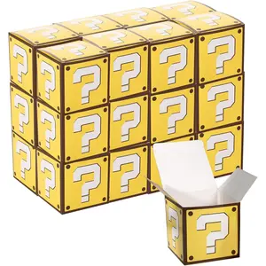 25 count   Box Video  Birthday Decorations, Party Favor  Question Mark Boxes, Party Supplies for Video Theme Decorations, 4'' x 4'' x 4''