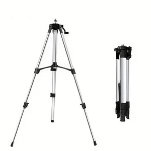 Adjustable Laser Level Tripod Stand, 1 Meter Metal Tripod, No Assembly Required, Height Adjustable, Durable Material, Ideal for Industrial Construction Projects